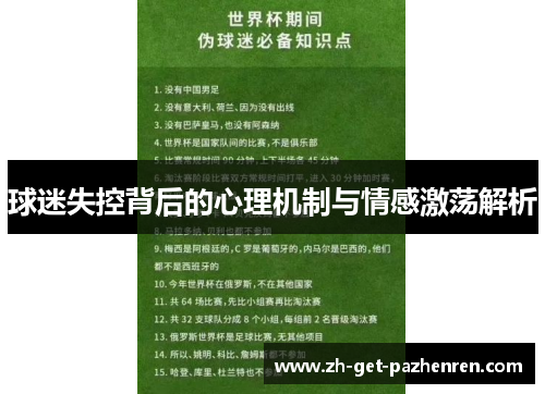 球迷失控背后的心理机制与情感激荡解析