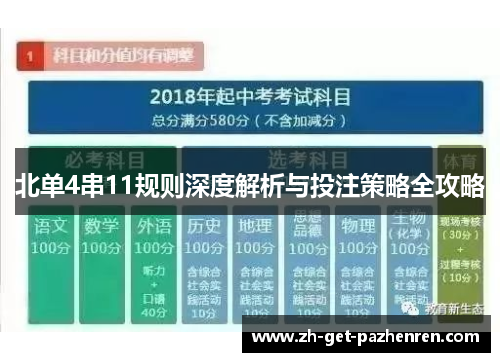 北单4串11规则深度解析与投注策略全攻略 北单4串11规则深度解析与投注策略全攻略