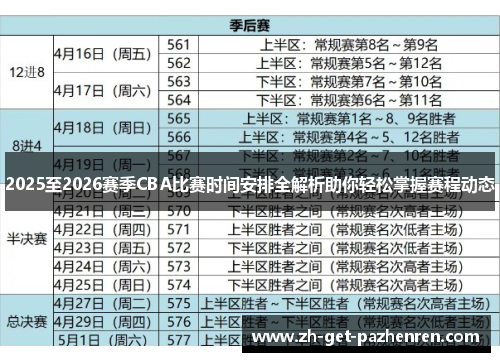 2025至2026赛季CBA比赛时间安排全解析助你轻松掌握赛程动态 2025至2026赛季CBA比赛时间安排全解析助你轻松掌握赛程动态